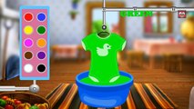Learn Colors For Kids Toddlers with Paint - Shirt Colors Paint Learning Video for kid