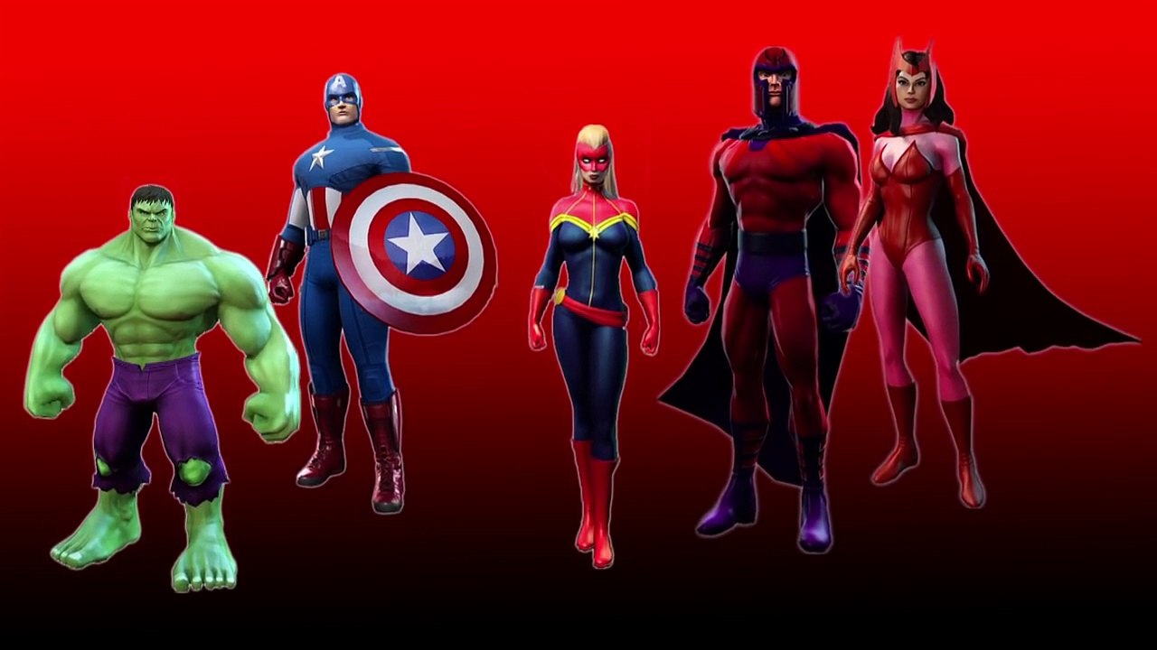 Finger Family Song HULK CAPTAIN AMERICA Marvel Super Heroes Nursery Rhymes Cookie Tv Video