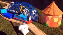THOMAS & FRIENDS Cookie Monster Attacks on Marshmallow Day!