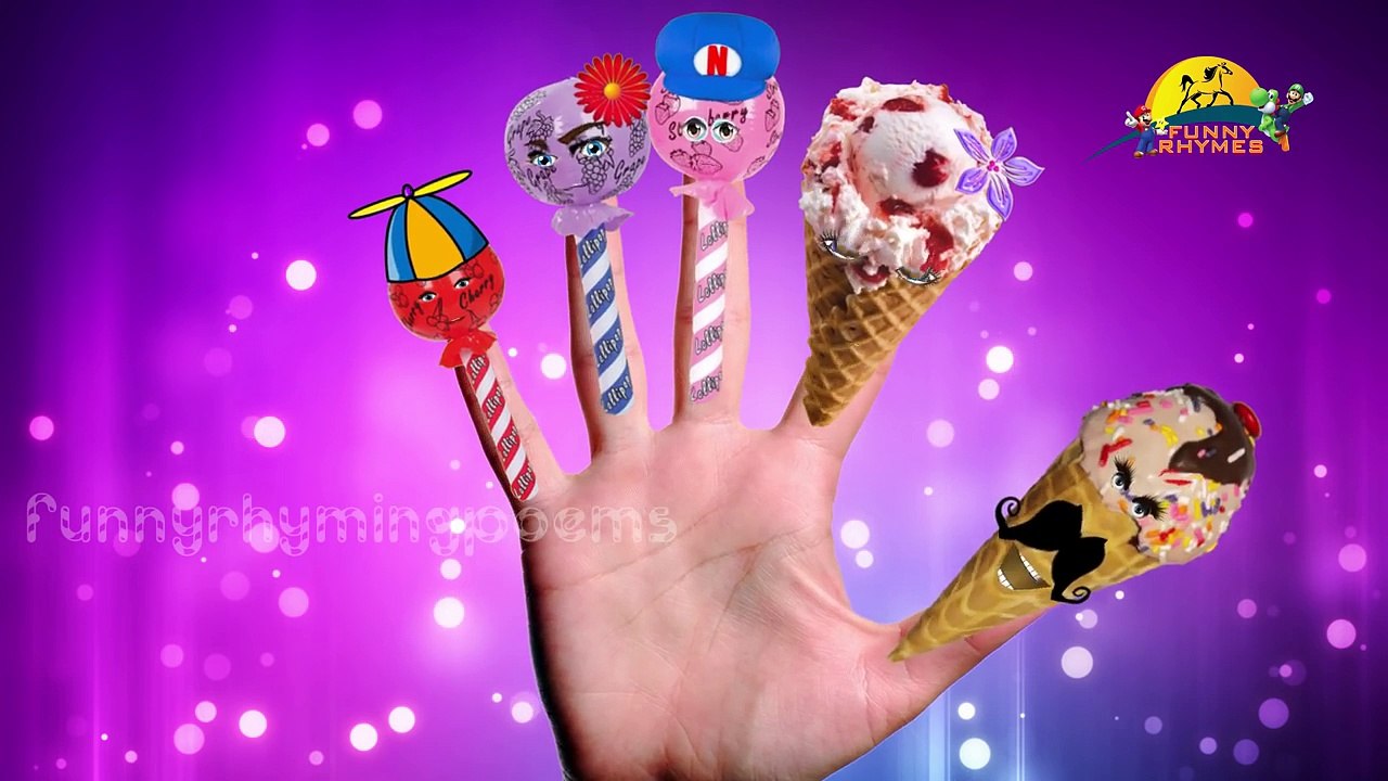 ICE CREAM and LOLLIPOP Finger Family Nursery clhildren rhymes
