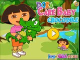 Dora Care Baby Crocodile Games-Dora Games-Dora The Explorer