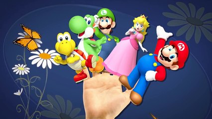 Finger Family Rhymes Super Mario Cartoons Games | Super Mario Finger Family Children Nursery Rhymes