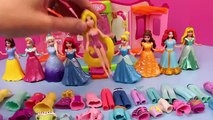 DisneyCarToys Frozen Elsa Kids Toys Disney Princess Magic Clip Dolls Polly Pocket Dress Up