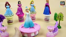 Play Doh Dresses Disney Princess Magiclip Frozen Anna, Elsa, Rapunzel, Ariel. snow white [Sunny D]