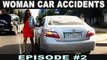 Woman Car Crashes Woman Driving Fails, Road Rage & Funny Accidents #2