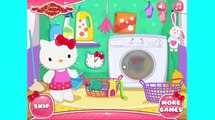 Hello Kitty. Игра котенок Китти. Китти домохозяйка. Игры для девочек. Видео для детей