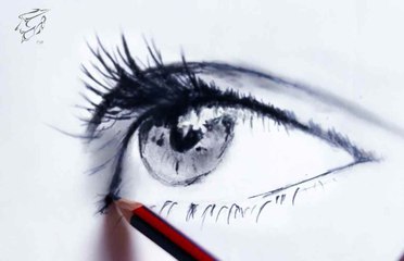 How to draw Eye step by step  رسم عين بقلم الرصاص بكل سهولة