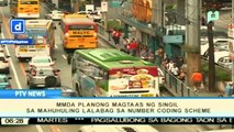 MMDA, planong magtaas ng singil sa mahuhuling lalabag sa number coding scheme