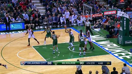 Giannis Dunks Over Sabonis 02-01-2017 (HD)
