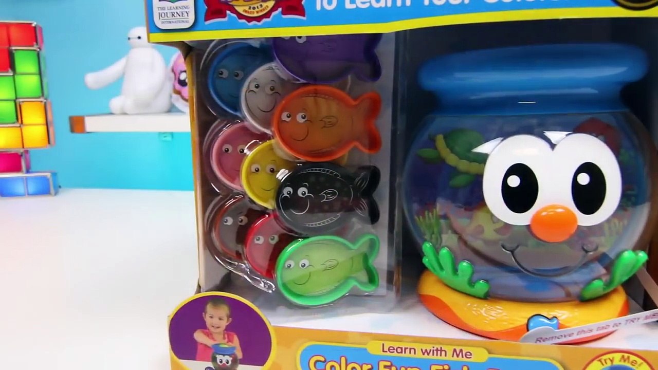 LEARN COLORS with Color Fun Fish Bowl Talking Playset Kids Learning Game!