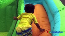 GIANT INFLATABLE SLIDE for kids Little Tikes 2 in 1 Wet 'n Dry Bounce Childr