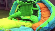 GIANT INFLATABLE SLIDE for kids Little Tikes 2 in 1 Wet 'n Dry Bounce Children play center-f