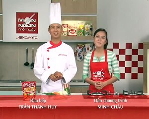 Canh gà nấu bông cải