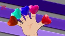 Lollipops Finger Family Song ☻ Candy Hearts Nursery Rhyme