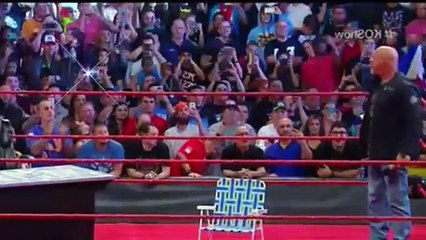 Goldberg & Roman Destroy Braun Strowman Raw 1/2/16 Full Match - Monday Night Raw 2 January 2016