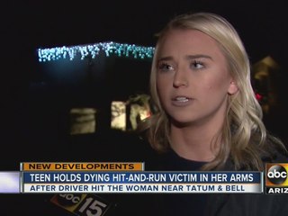 Teen holds stranger in arms after hit-and-run in Phoenix