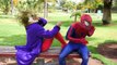 Amor do Homem aranha com Sereia Joker vs Elsa Frozen & Spidergirl Rosa! Spiderman na vida real