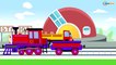 Adventure With the Train - Learn Numbers & Shapes - Trains cartoons