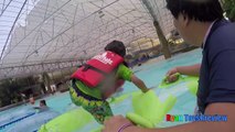 WATERPARK WAVE POOL Family Fun Outdoor Amusement Giant Waterslides  Ryan ToysReview-u_zTR