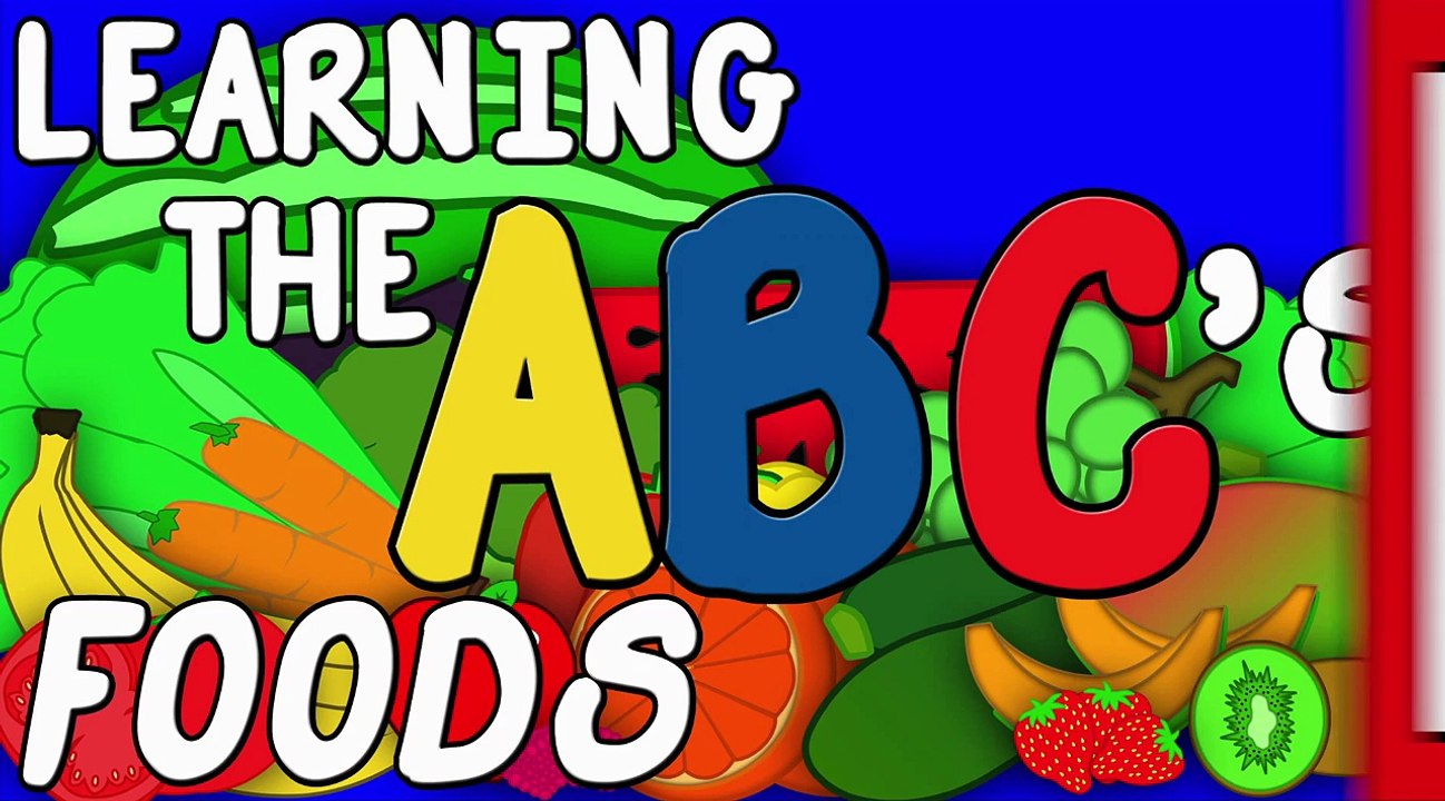 Learn the ABCs with Foods - Animated Alphabet Song - Educational Kids Songs Children Preschool