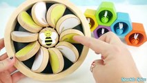 Learning Video for Preschool Kids Learn Colors, Counting, Color Changing Toy Bees Beehive Changers
