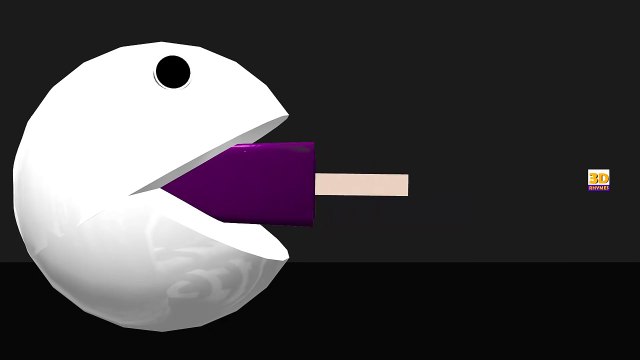 Colors Fun Learning Pacman Eating Ice Cream Colors | Teach Colours | Learning Colors With Pacman