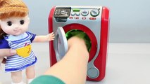 Washing machine & Baby Doll Pee Diaper Change Clothes Toys YouTube 2
