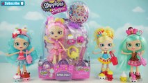 Shopkins Shoppies Dolls Bubbleisha with Poppette Jessicake Peppa Mint Doll Toy Unboxing   Exclusives