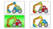 Interactive Learning Games for Kids EXCAVATORS- Build & Play Monster Trucks (Дети Truck игры)