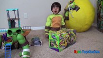 Giant Egg Surprise Opening Ninja Turtles Out of the Shadows Toys Kids Vide