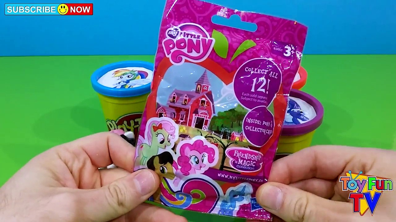 Learn Colors My Little Pony Equestria Girls Surprise Play Doh Cans Surprise Toys Blind Bag
