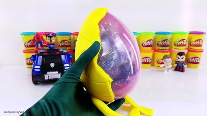 Spiderman Play-Doh Surprise Eggs Fun Learn Colors Video for Kids Toddlers & Children