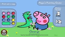 Peppa Pig | Coloring Game - Lets Colour Peppa & George | Dip Games For Kids
