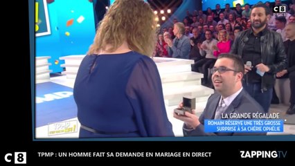 TPMP : Un homme fait sa demande en mariage en direct, émotion sur le plateau (Vidéo)
