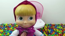 Baby Doll Toilet Training with Masha and the Bear L