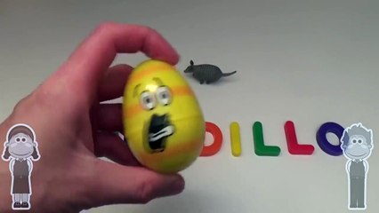 Disney Frozen Surprise Egg Word Jumble! Spelling Animals! Lesson 22! Toys for Kids!