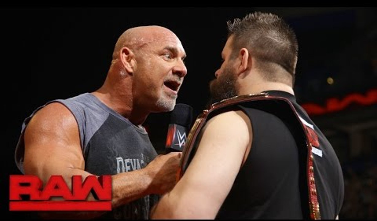Goldberg joins the debut installment of 'The Kevin Owens Show'- Raw, Jan. 2, 2017