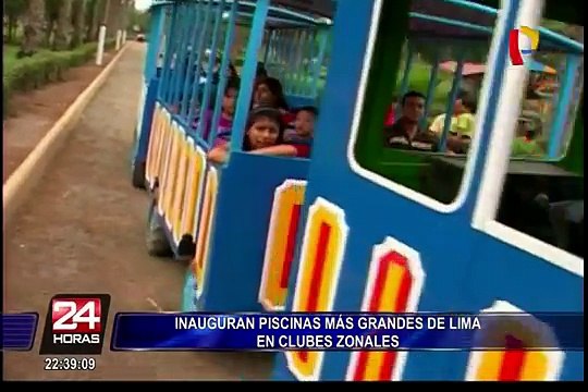 Inauguran piscinas más grandes de Lima en clubes zonales