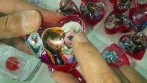 A lot of Candy Disney Frozen Surprises Elsa Anna Olaf and a Special Starburst