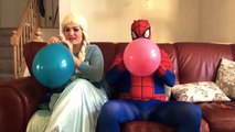 MALEFICENT Pregnant & Frozen Elsa pregnant! w/ Spiderman and Hulk Family fun movie Superhero IRL