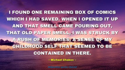 Michael Chabon Quotes #1