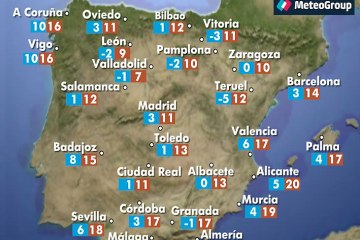 Previsión del tiempo para este martes 3 de enero