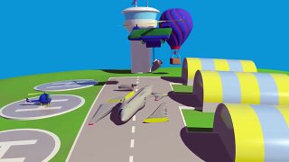 Learn Simple Numbers - PASSENGER JET AIR PLANE - Cartoon Airport Demo (1-8) Construction Game! 6