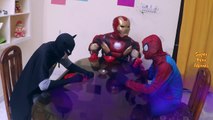 SuperHeroes Becomes Lilliput Frozen Elsa Magic | Spiderman Ironman Food Eating Contest In Real Life