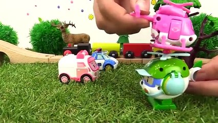 Robocar Poli and robocar Poli toys. Dizzy rescue. Videos for kids and kids games.