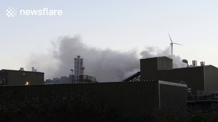 Fire breaks out in Brentford recycling centre in London