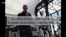 Le robot InMoov interagit avec le public de la Maker Faire de Nantes