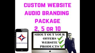 WEBSITE AUDIO BRANDING FULL PACKAGE WITH MUSIC EFFECTS AND MASTERING 2, 5 OR 10 DROPS