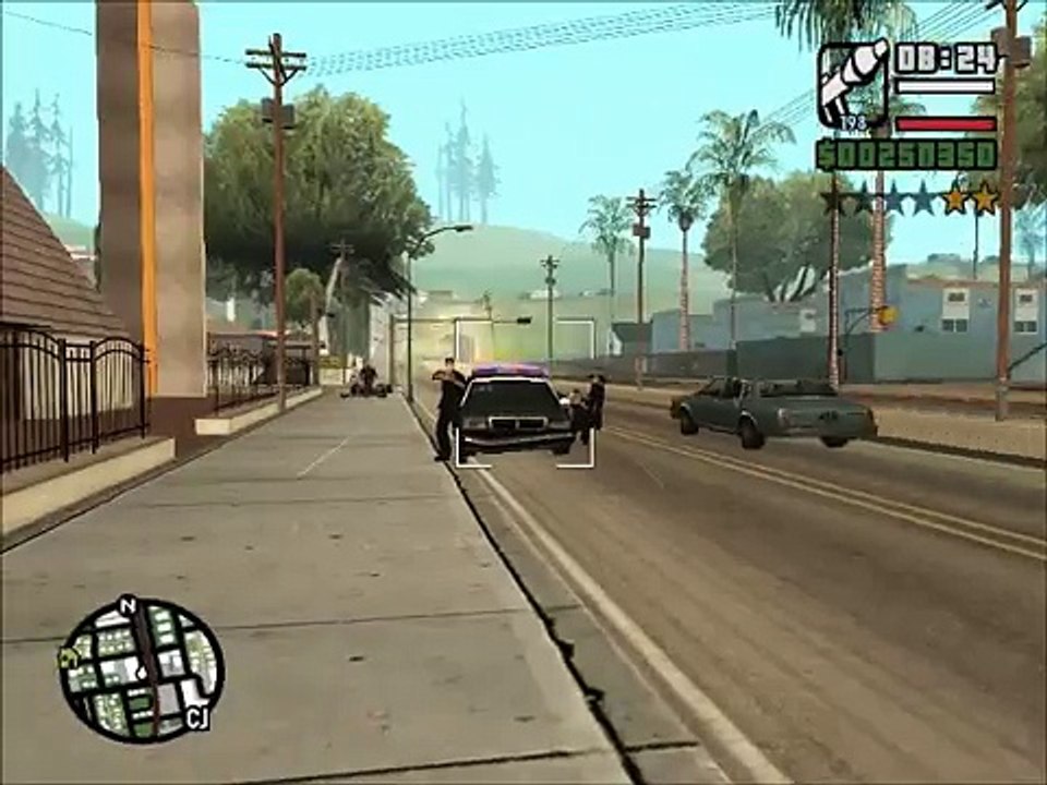 gta san andreas metendo o terror nos policiais