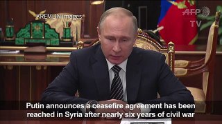 Syria regime, rebels agree nationwide ceasefire (Putin)
